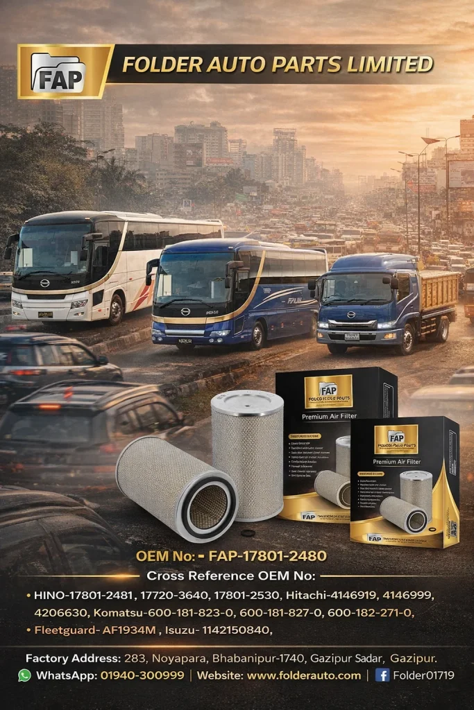 Air Filter FAP-17801-2480 for HINO Bus