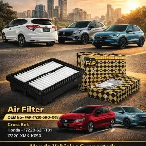 Premium Air Filter FAP-17220-5R0-008 for Honda vehicles