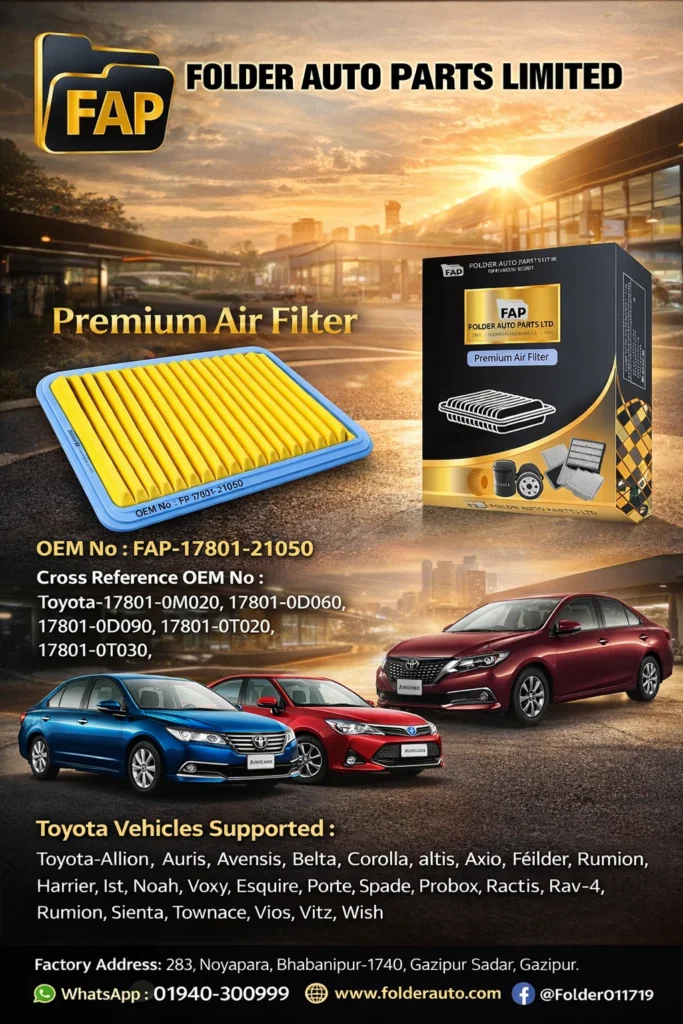 Premium Air Filter FAP-17801-21050 for Toyota Vehicles