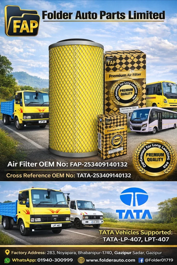 Premium Air Filter FAP-253409140132 for TATA-LP-407
