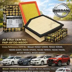 Premium Air Filter FAP-AY120-NS001 for Nissan engine protection