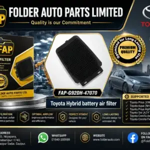 High-performance Hybrid Battery Air Filter for Toyota hybrid vehicles.